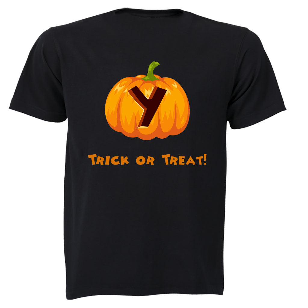 Y - Halloween Pumpkin - Kids T-Shirt - BuyAbility South Africa