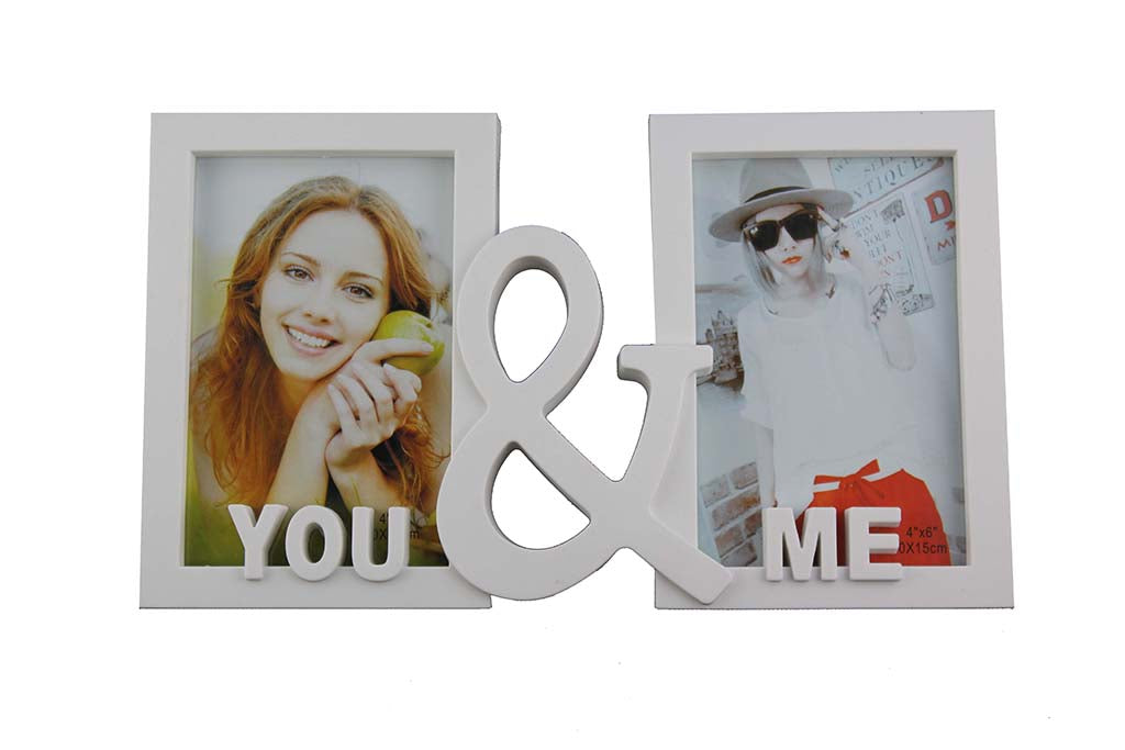You & Me White Double Photo Frame - BuyAbility