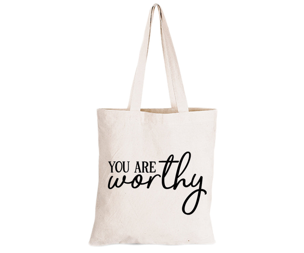 You Are Worthy - Eco-Cotton Natural Fibre Bag - BuyAbility South Africa