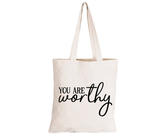 You Are Worthy - Eco-Cotton Natural Fibre Bag - BuyAbility South Africa