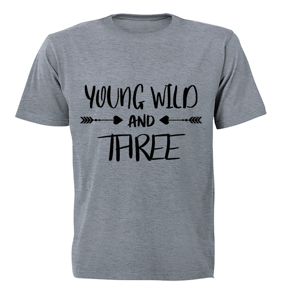 Young, Wild & Three - Kids T-Shirt - BuyAbility South Africa