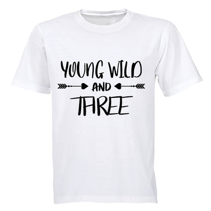Young, Wild & Three - Kids T-Shirt - BuyAbility South Africa