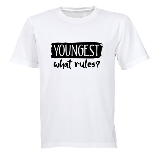 Youngest Child - What Rules - Adults - T-Shirt - BuyAbility South Africa