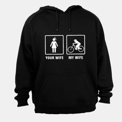 Your Wife vs. My Wife - Motorbike - Hoodie - BuyAbility South Africa