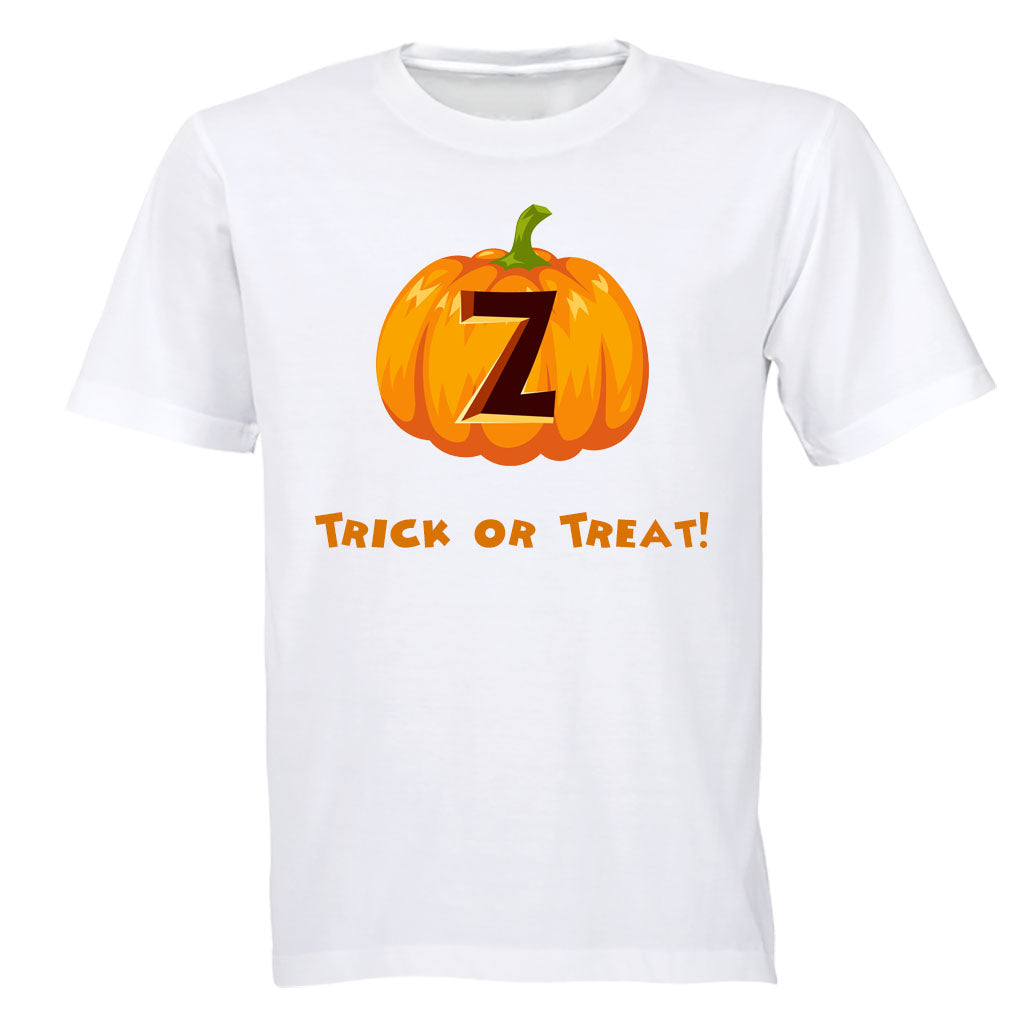 Z - Halloween Pumpkin - Kids T-Shirt - BuyAbility South Africa