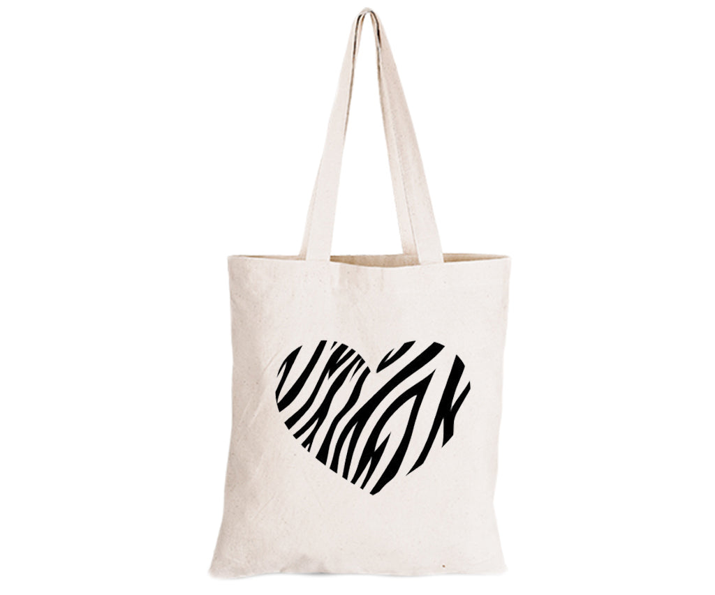 Zebra Heart - Eco-Cotton Natural Fibre Bag - BuyAbility South Africa