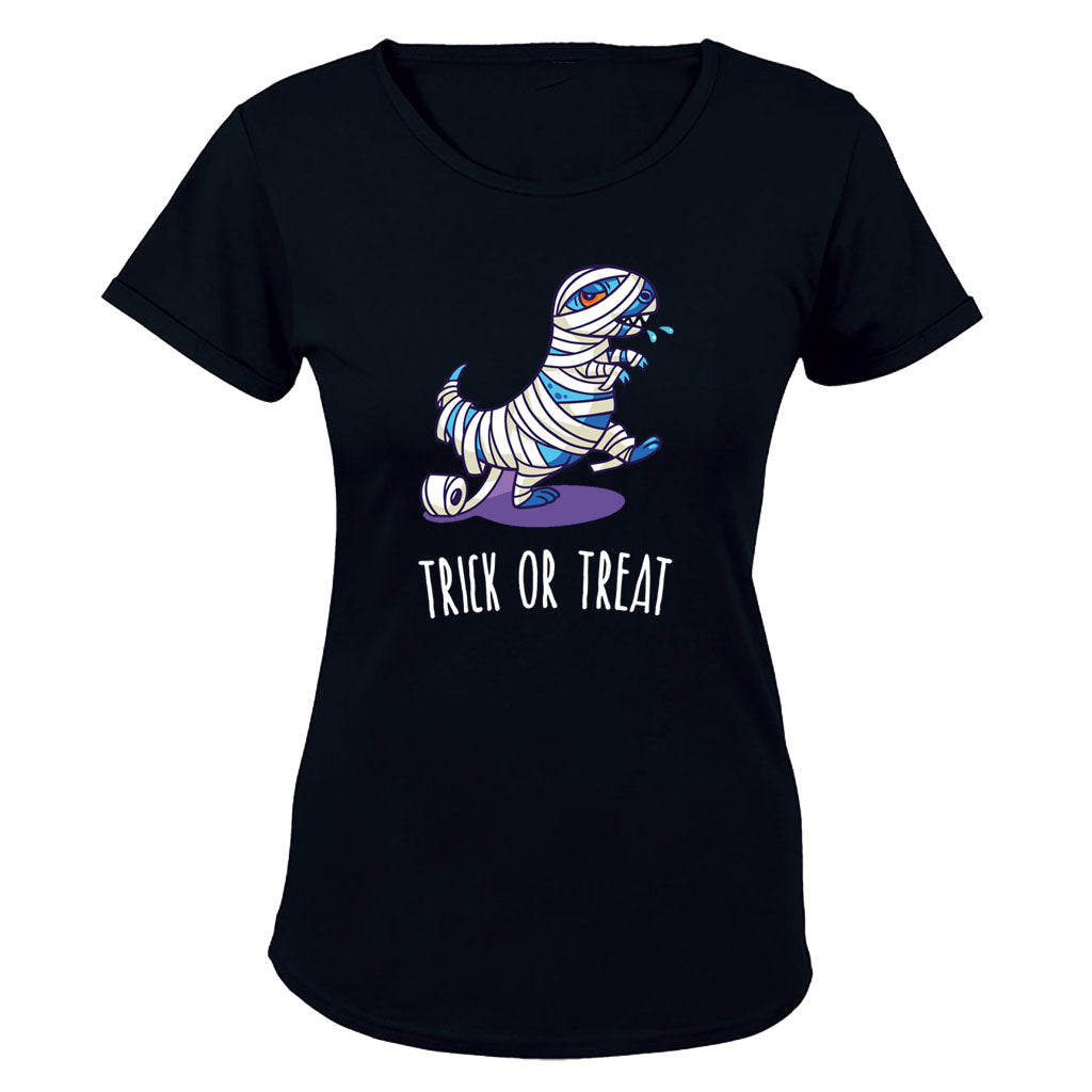Zombie Dinosaur - Halloween - Ladies - T-Shirt - BuyAbility South Africa