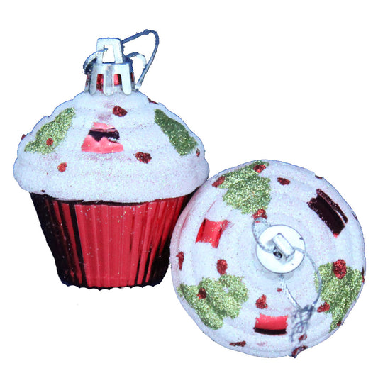 Christmas Tree Decoration Hanging Cupcake (Set of 4) - BuyAbility