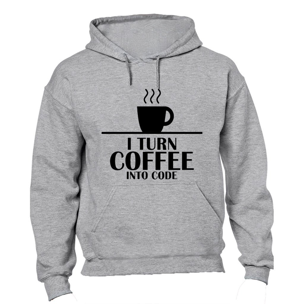 I Turn Coffee into Code - Hoodie - BuyAbility South Africa