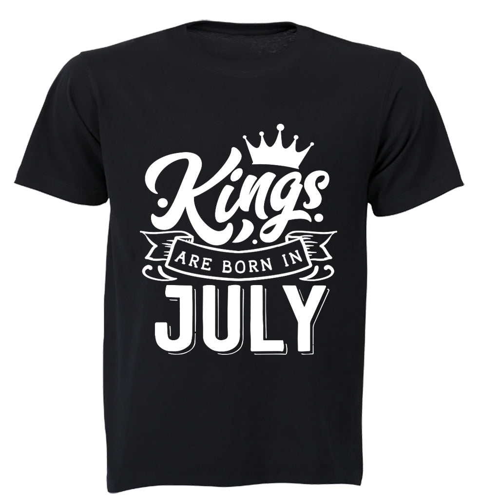Kings are Born in July - Kids T-Shirt - BuyAbility South Africa