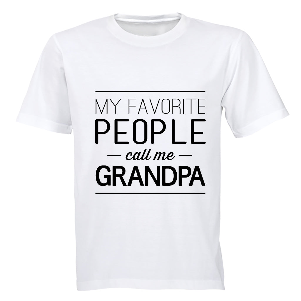 My Favourite People call me Grandpa - Adults - T-Shirt - BuyAbility South Africa