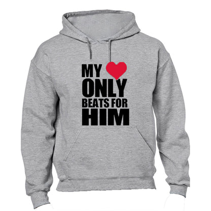 My Heart Only Beats for Him - Hoodie - BuyAbility South Africa