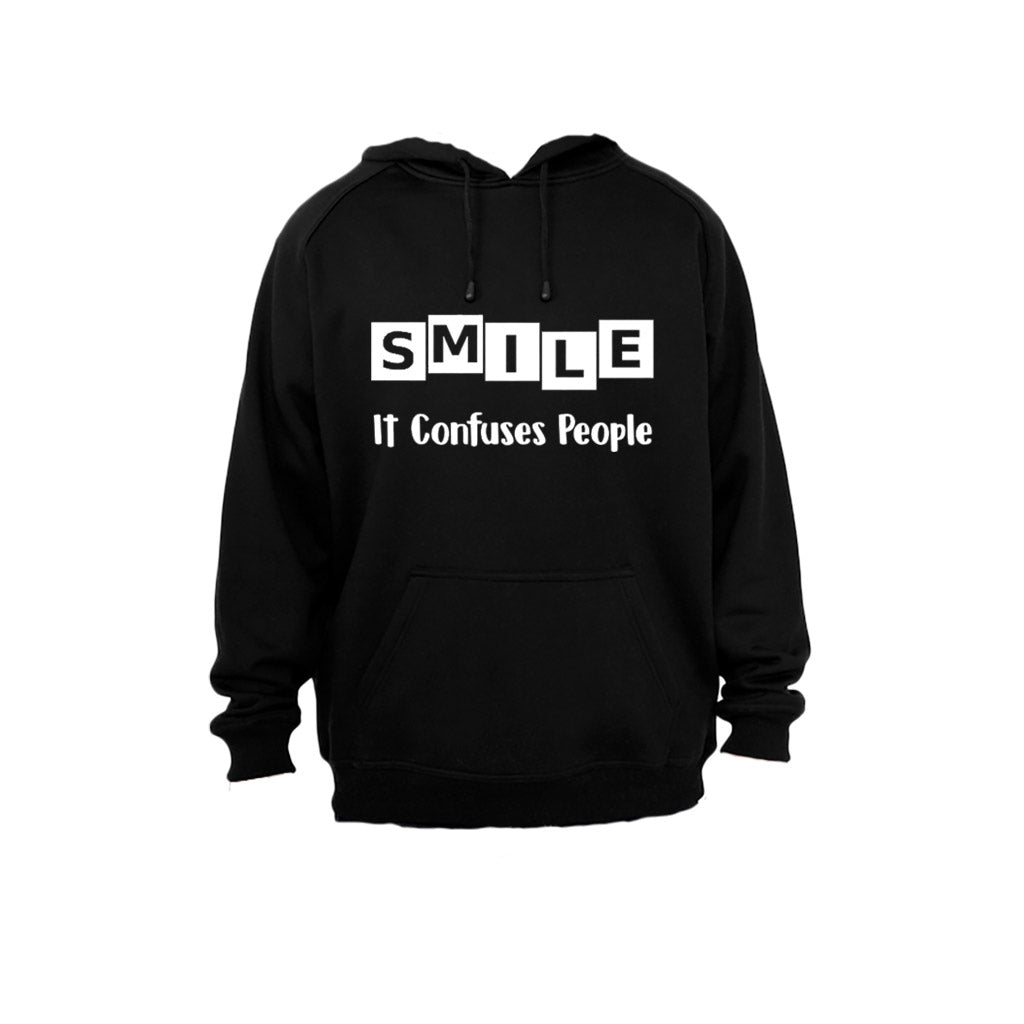 SMILE - it confuses people - Hoodie - BuyAbility South Africa