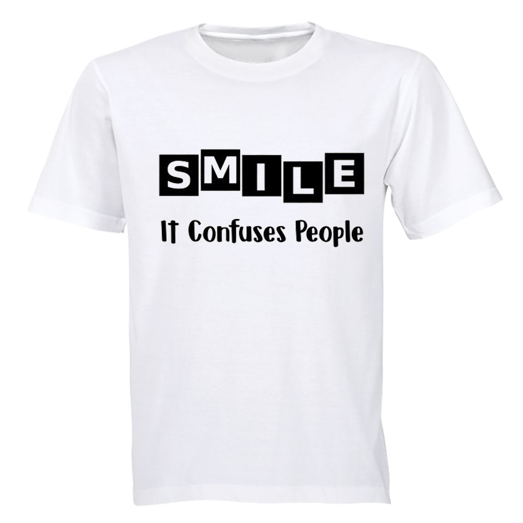 SMILE - it confuses people - Kids T-Shirt - BuyAbility South Africa
