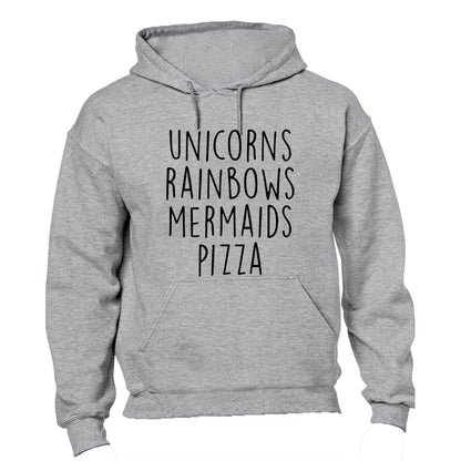 Unicorns - Rainbows - Mermaids - Pizza - Hoodie - BuyAbility South Africa