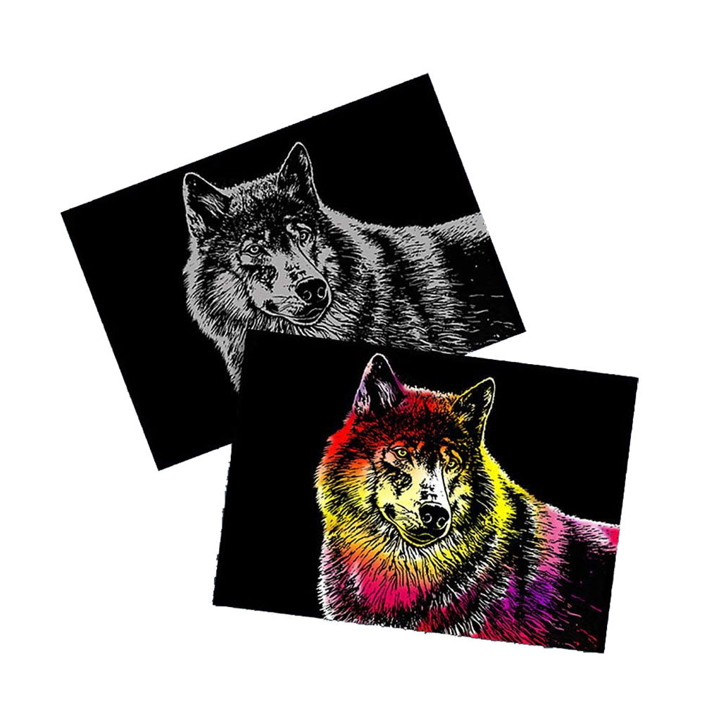 Set of 4 Scratch Cards - Wild Animals